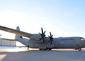 Indian Air Force C-130J transporter aircraft