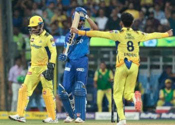 Jadeja, Santner share five wickets as CSK keep Mumbai Indians to 157