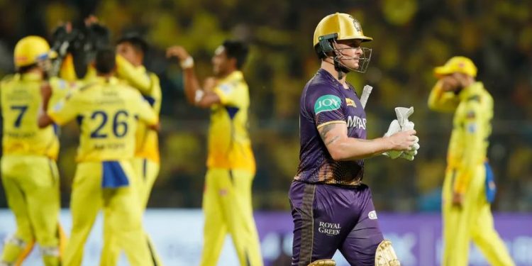 Kolkata Knight Riders batting order crumbles as they face 49 runs defeat from CSK (Image: iplt20.com)