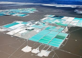 Evaporation ponds in Atacama’s Salt Flat, Chile. (Courtesy: SQM)