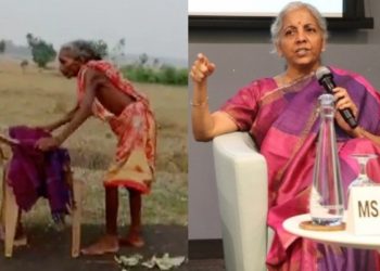 Odisha: Elderly woman walks barefoot with a chair to collect pension, Sitharaman pulls up bank