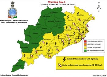 Odisha weather April 9