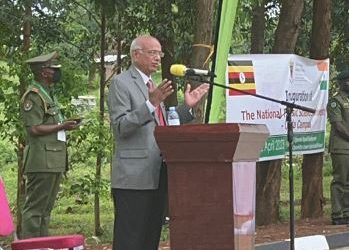 NSFU's vice chancellor Prof Dr Vyas in Uganda (Image: mubirua1/Twitter)