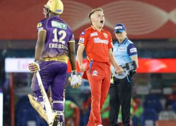 Punjab Kings defeat KKR by seven runs on DLS Method Mohali: Punjab Kings defeated Kolkata Knight Riders by seven runs on Duckworth Lewis method after heavy rain stopped the proceedings in their IPL season opener, Saturday. Batting first, Punjab Kings scored 191/5 riding on a half-century from Sri Lankan Bhanuka Rajapaksa, who smashed 50 off 32 balls and skipper Shikhar Dhawan, who contributed 40 from 29 deliveries. In reply, KKR were 146 for 7 in 16 overs when heavens opened up. The DLS par score for KKR after losing seven wickets in 16 overs was 153 and they were seven runs short. The dismissal of dangerous Andre Russell (35 off 19 balls) in the 15th over by Sam Curran (1/38) and Arshdeep Singh removing Venkatesh Iyer (34 off 28 balls) in the very next over tilted the par score for Punjab Kings. Brief Scores Punjab Kings 191/5; 20 overs (Bhanuka Rajapaksa 50, Shikhar Dhawan 40; Tim Southee 2/54) b Kolkata Knight Riders 146/7; 16 overs (Andre Russell 35, Venkatesh Iyer 34; Arshdeep Singh 3/19) by seven runs on DLS Method. PTI IPL, Punjab Kings, KKR, DLS Method