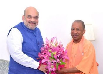 Amit Shah with Yogi Adityanath (Image: AmitShah/Twitter)