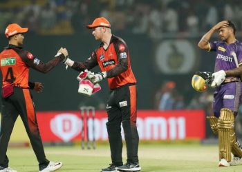 Sunrisers Hyderabad beat Kolkata Knight Riders by 23 runs in Indian Premier League