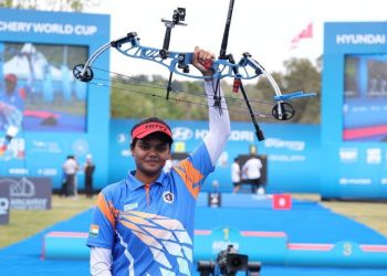 Archery World Cup: India's Jyothi Surekha Vennam wins individual and compound mixed team gold(pic credit: SAI Media)