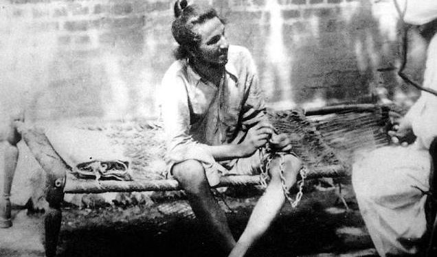 Bhagat Singh photographed secretly at Lahore police station during his first arrest and detention from May 29 to July 4, 1927.