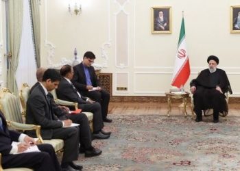 NSA Ajit Doval meets Iranian President Ebrahim Raisi (Image: sidhant/Twitter)
