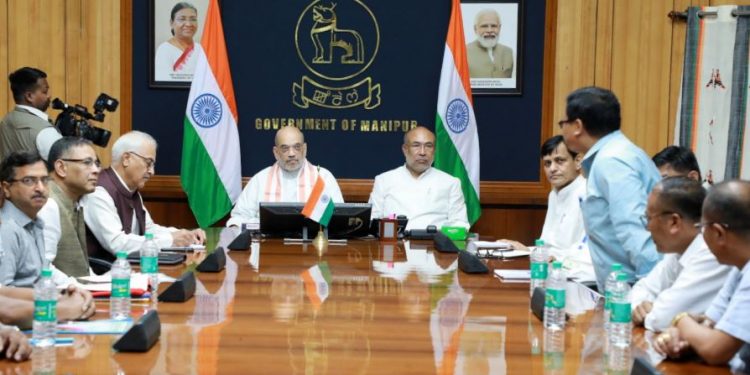 Amit Shah holds talks with Manipur civil society leaders, announces compensation for riot victims