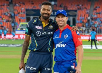 Hardik Pandya-David Warner (Image: iplt20.com)