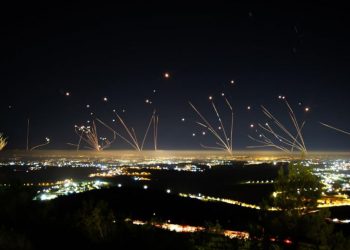 Israel's Iron Dome Defence System intercepting Hamas' missiles (Image: Israel/Twitter)