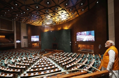 Stage set for inauguration of new Parliament building by PM Sunday