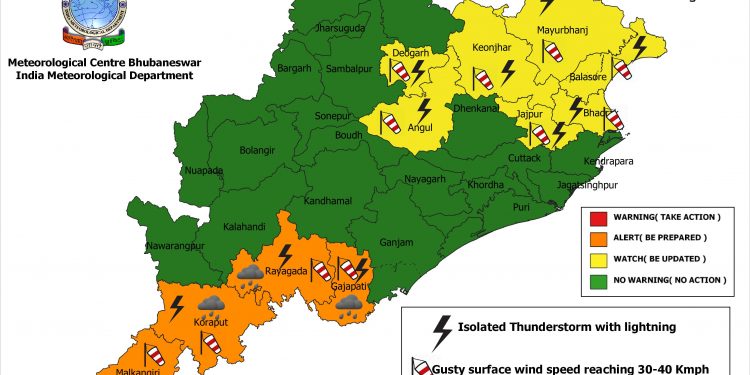 Odisha weather May 1