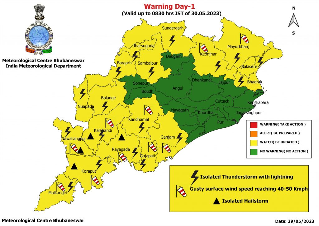 Odisha weather May 29
