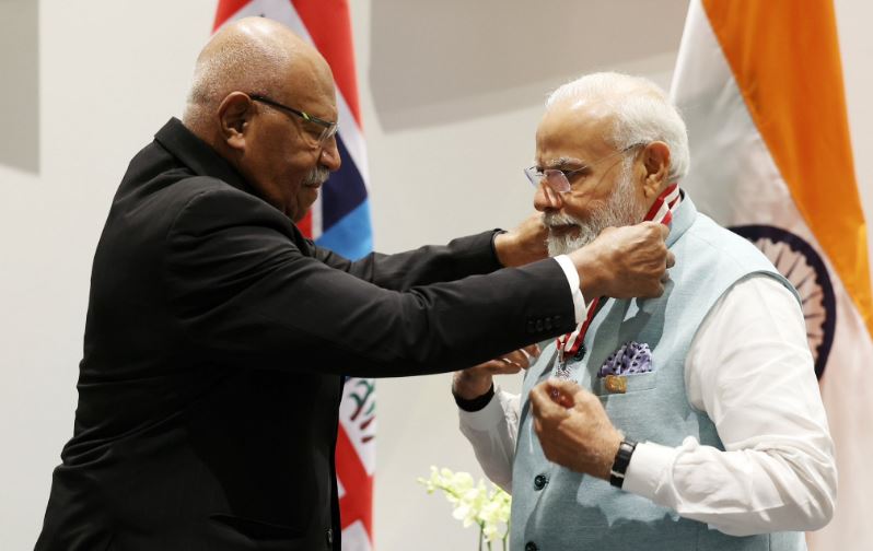 PM Modi conferred with Fiji's highest honour