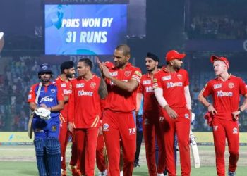 Prabhsimran, Brar fashion Punjab's 31-run win to knock out DC New Delhi: Prabhsimran Singh's magnificent maiden IPL hundred was well complemented by Harpreet Brar's four wicket haul as Punjab Kings Saturday kept their slim play-off hopes alive with a comprehensive 31-run win over Delhi Capitals, who were knocked out of contention in the process. If Prabhsimran showed tremendous resolve during his 65-ball 103 to single-handedly power PBKS to 167 for 7, Brar (4/30) and Rahul Chahar (2/16) then spun a web to strangle Delhi's chase as the home side managed just 135 for 8, despite a sizzling 27-ball 54 by skipper David Warner. The win took Punjab to 12 points from 12 games, just outside the top four but they will need to win the next two matches as well to keep hopes of a playoff, while it was the end of the road for Delhi. Earlier, while none of his batting colleagues could cross 20 runs on a sluggish pitch, Prabhsimran's perseverance paid off as he lifted Punjab from 46 for 3 to a competitive total. Warner and Phil Salt provided a flying start to Delhi's chase but the spin duo of Brar and Chahar triggered a collapse with the hosts inexplicably losing six wickets for just 19 runs to slip from 69 for no loss to 88 for 6 in 10.1 overs. Brar and Chahar were rewarded for bowling full and straight as wickets tumbled like nine pines at the Arun Jaitley stadium. If Brar saw the back of Warner, Phil Salt (21), Rilee Rossouw (5), Manish Pandey (0), Chahar picked up wickets of Mitchell Marsh (3) and Axar Patel (1) in their quota of four overs. With 66 needed off 36 balls, Aman Khan (16) and Praveen Dubey (16) tried their hands before becoming the victims of Nathan Ellis (2/21) as DC slumped to their eighth loss in 12 games to stay at the bottom with eight points. Earlier, Prabhsimran looked well in control as 10 of his hits reached the ropes, while six crossed over it during his 65-ball 103, only his second T20 hundred and first in IPL. The 22-year-old paced his innings well, scoring 27 from his first 30 balls before exploding to amass his next 76 runs from 35 balls. An aggressive approach on a slow track backfired for Punjab with the team losing three early wickets for 46 in the first six overs after DC skipper David Warner asked them to bat first. Prabhsimran and Sam Curran (20) then steadied the ship with a 72-run partnership off 54 balls. Ishant Sharma was at the forefront as he recovered from a first-ball six to remove Shikhar Dhawan (7) in the next ball with Rilee Rossouw taking the catch at deep backward square leg. Following two nine-run overs, Ishant returned to destroy the stumps of Liam Livingstone (4), who paid the price for dancing down the pitch after being away from strike for sometime with Prabhsimran producing three boundaries. Prabhsimran looked in good touch as he sent Axar Patel for a six with a reverse hit but two balls later the left-arm spinner cleaned up Jitesh Sharma (5) who looked to play an inside out shot. Kuldeep Yadav (1/32) and Praveen Dubey (1/19) kept it tight but Prabhsimran picked up the odd boundaries and rotated the strike to keep things moving for his team. The momentum shifted drastically after the 11th over when Prabhsimran blasted two successive sixes and then a four off Mitchell Marsh, milking him for 21 runs. He completed his fifty off 42 balls in the 13th over before slamming Kuldeep Yadav and Dubey into the stands for two maximums. Curran tried to join the party but he couldn't clear the ropes as Dubey picked up a wicket. However, there was no stopping Prabhsimran as he smoked Kuldeep for a six over deep square leg after a four to inch closer to his century. He achieved the milestone with back-to-back fours off Khaleel, reaching the three-digit figure in 61 balls. Prabhsimran finally was dismissed when he was looking for a scoop shot. He ended up being bowled by Mukesh Kumar. PTI IPL, Punjab Kings, Delhi Capitals