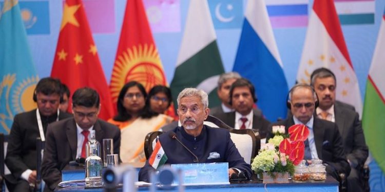 EAM S Jaishankar addressing regional meet of SCO in Goa (Image: MEAIndia/Twitter)