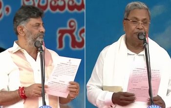 Siddaramaiah, Shivakumar take oath as new Karnataka CM, Deputy CM