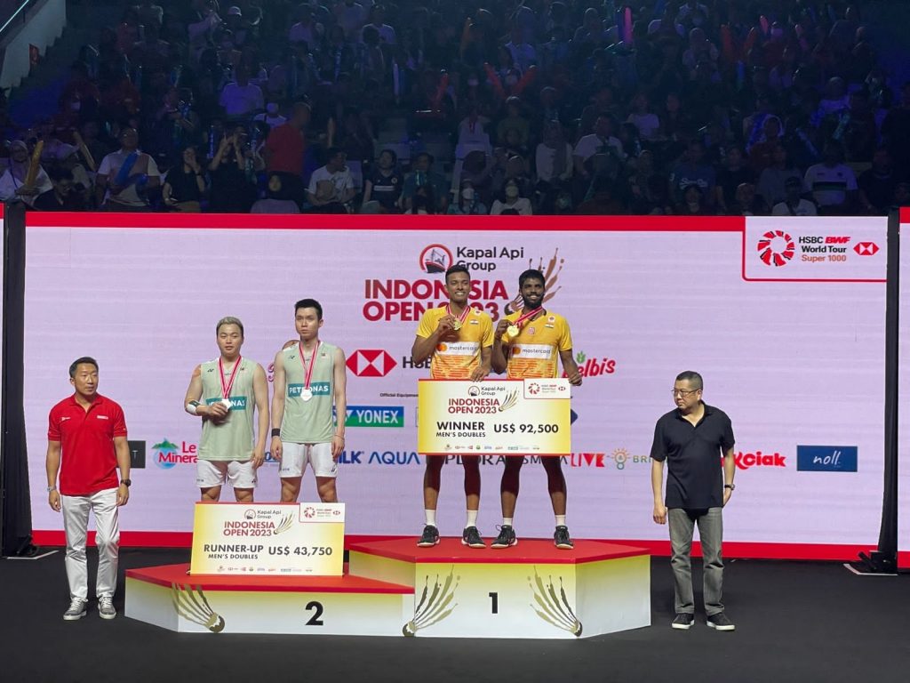 Satwiksairaj Rankireddy - Chirag Shetty win Indonesian Open