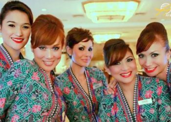 Man parties with air hostesses
