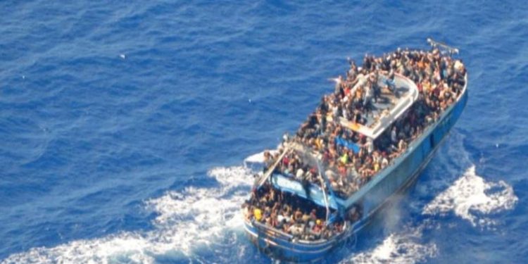 Migrant Boat - Greek coast guard