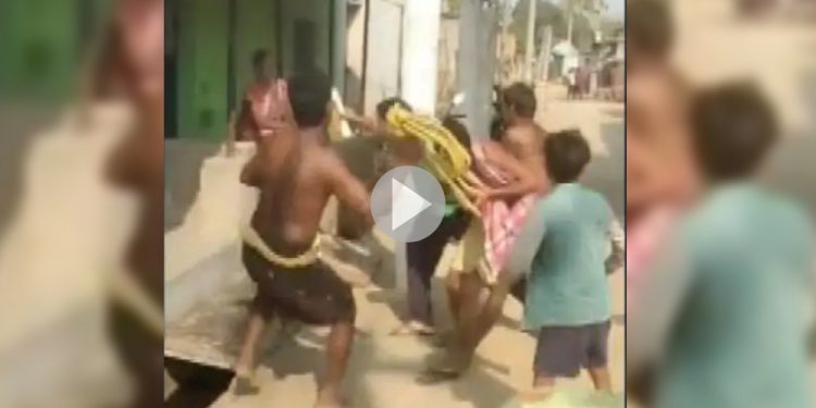 Odisha viral video cop thrashed