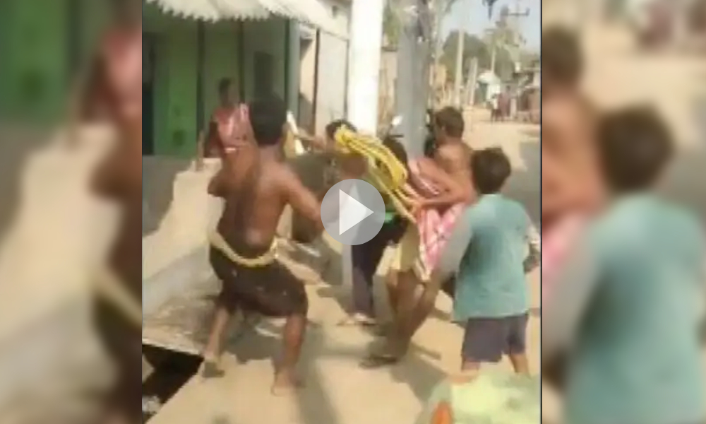 Odisha viral video cop thrashed