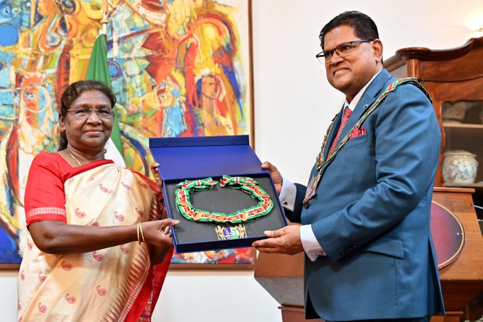 President Murmu Suriname civilian award