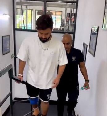 Rishabh Pant shares video of his recovery