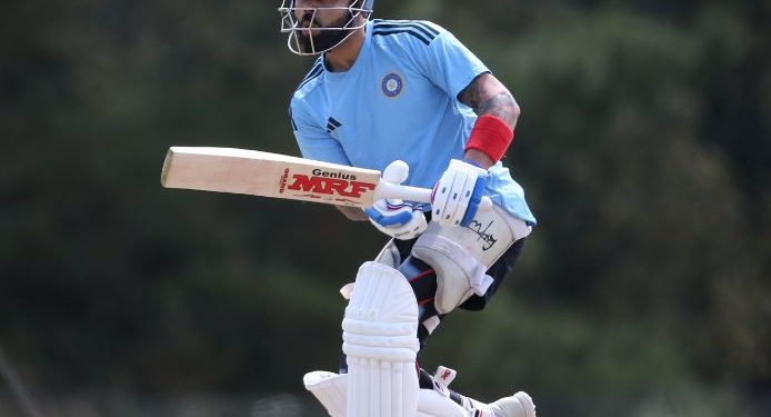 Virat Kohli during a practicing session ahead of WTC 2023 final