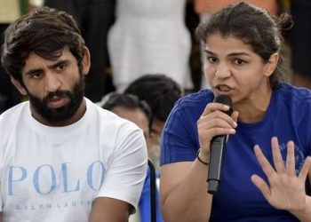 Sakshi Malik and Bajrang Punia