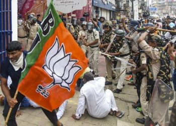Bihar Police's Lathicharge on BJP rally