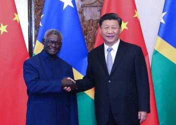 Solomon Islands' PM Manasseh Sogavare meets Chinese President Xi Jinping