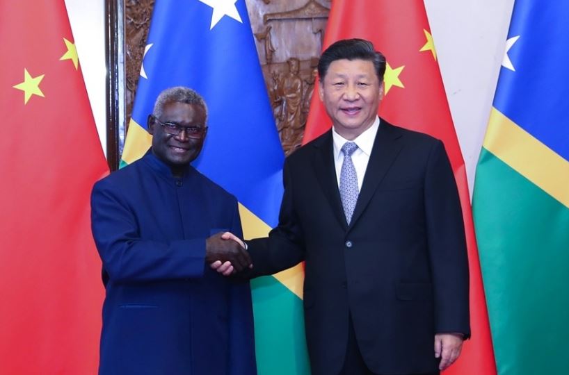 Solomon Islands' PM Manasseh Sogavare meets Chinese President Xi Jinping