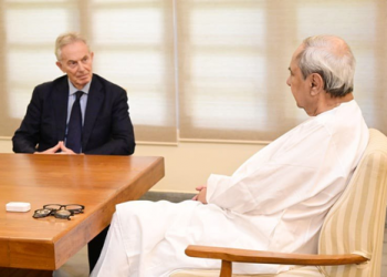 Former UK Prime Minister Tony Blair meets Odisha CM