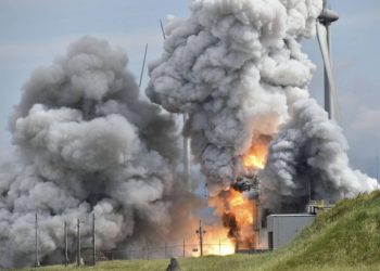 Japan Aerospace Exploration Agency's Epsilon S rocket explodes during liftoff