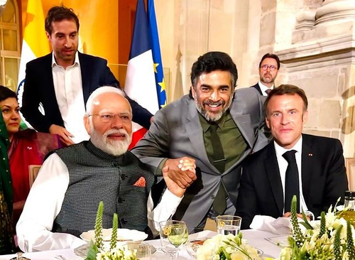 Madhavan dines with PM Modi, French President at Louvre