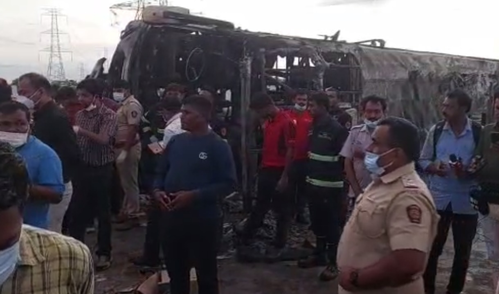 Maharashtra bus tragedy: Preliminary probe suggests tyre burst behind mishap