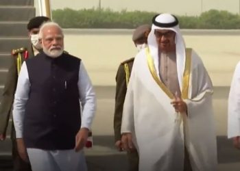 PM Modi arrives in UAE for final leg of two-nation visit