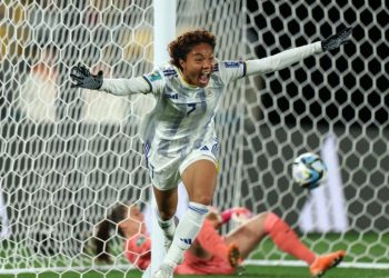 Sabrina Bolden scores against New Zealand at FIFA Women's World CUP 2023
