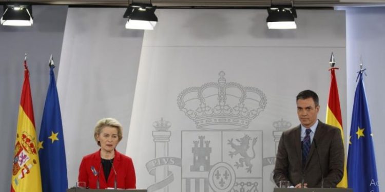 Spain's EU Presidency - Pedro Sanchez - Ursula von der Leyen