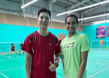 PV Sindhu with coach Muhammad Hafiz Hashim