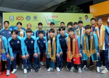 South Korea Hockey Team arrives for Asian Champions Trophy 2023