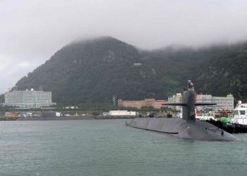 USS Kentucky stationed at Port of Busan, South Korea