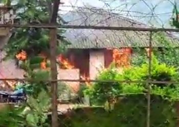 Police station fire Odisha Phiringia