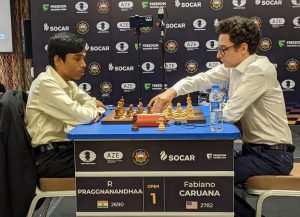 The first game of the #FIDEWorldCup final between Praggnanandhaa and Magnus  Carlsen ends in a draw after 35 moves. : r/chess