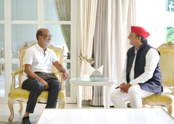 Rajinikanth meets Akhilesh in Lucknow