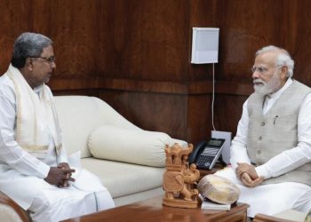 Karnataka CM Siddaramaiah meets PM Narendra Modi