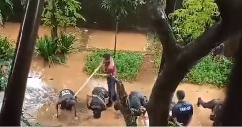 Student unions protest outside Thane college after video showing thrashing of NCC cadets sparks outrage